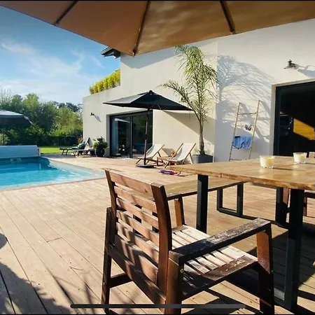 Moderne Avec Piscine Chauffee - Villa Seignosse